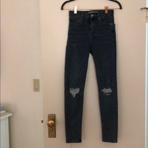 Topshop Jamie’s Skinny Ripped Jeans